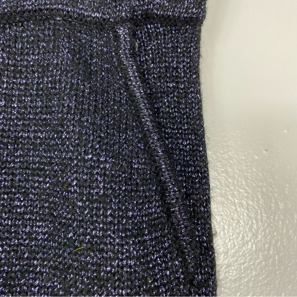 Anthropologie Knit Metallic Sparkle Pant Sz L - Picture 7 of 9